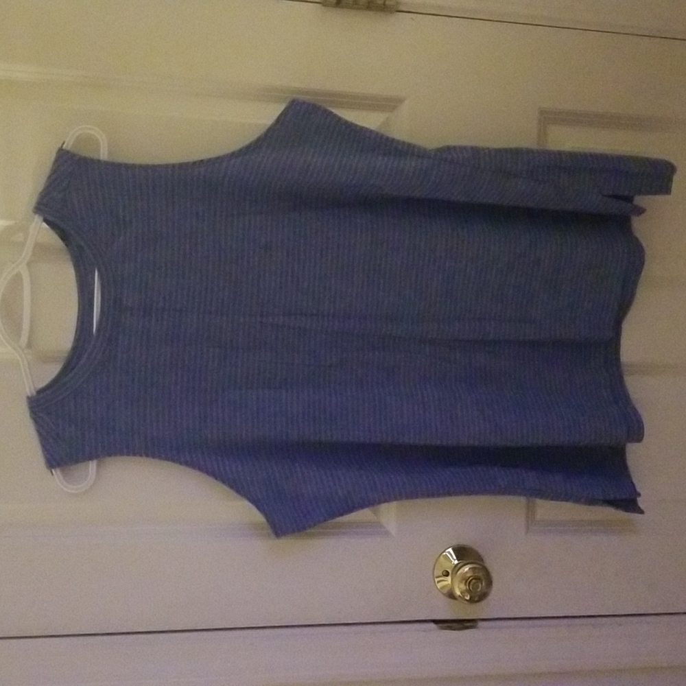 Sleeveless Exercise Top, Athletic, XXXL, Blue